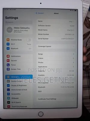 Apple iPad Air 2 64 GB Silver