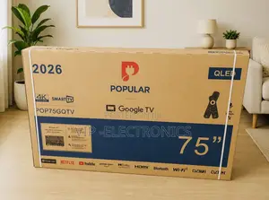 Popular 75 Inch Tv Qled Smart Google Tv Pop75gqtv (2026 Model)
