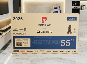 Popular 55 Inch Tv Qled Smart Google Tv – Pop55gqtv (2026 Model)