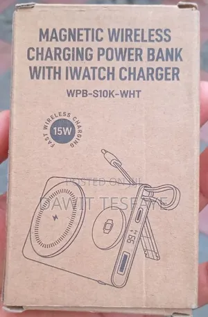 10000mah Magnetic Wireless Power Bank With Iwatch Charger