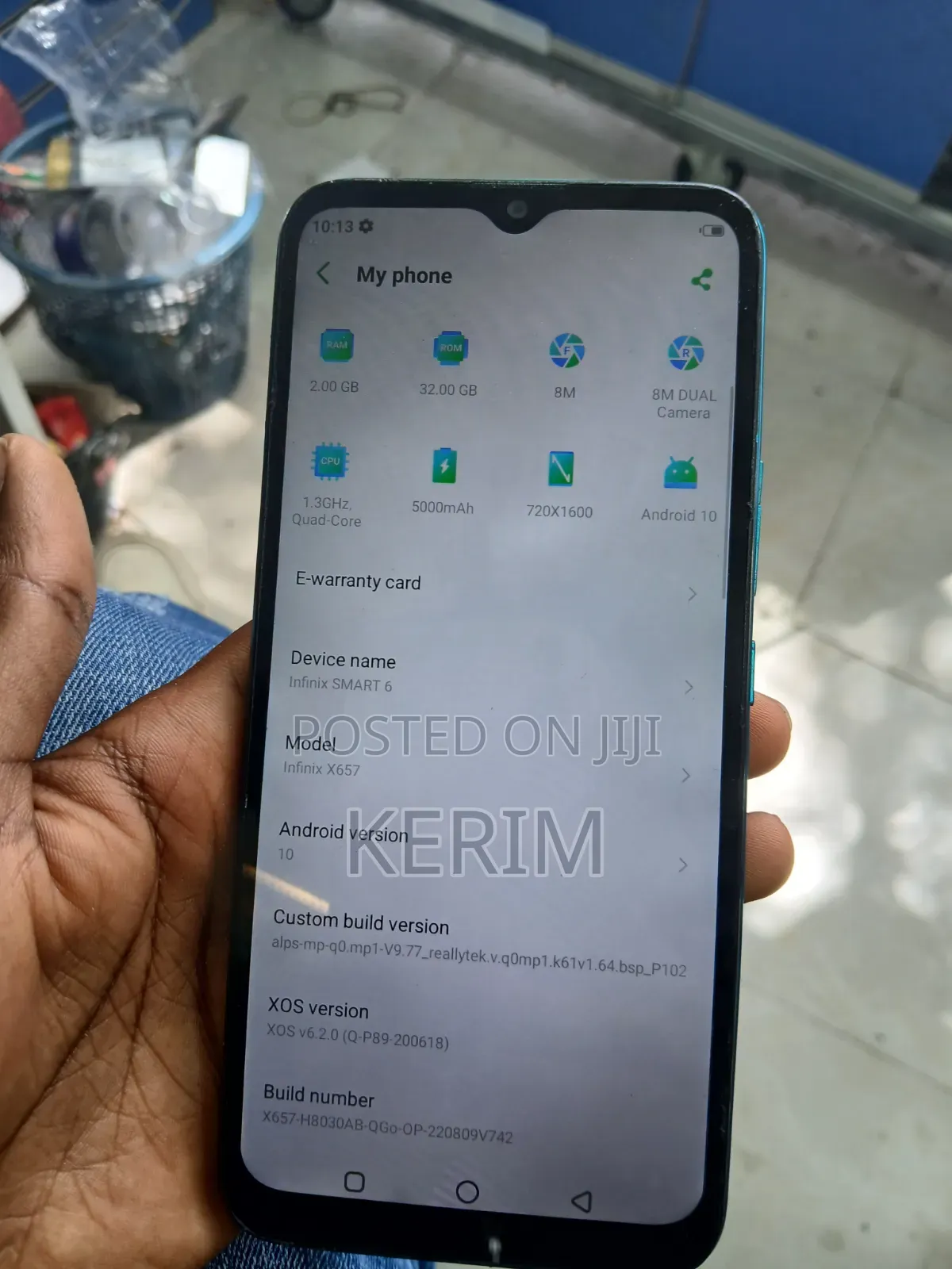 Infinix Smart 6 32 GB Blue