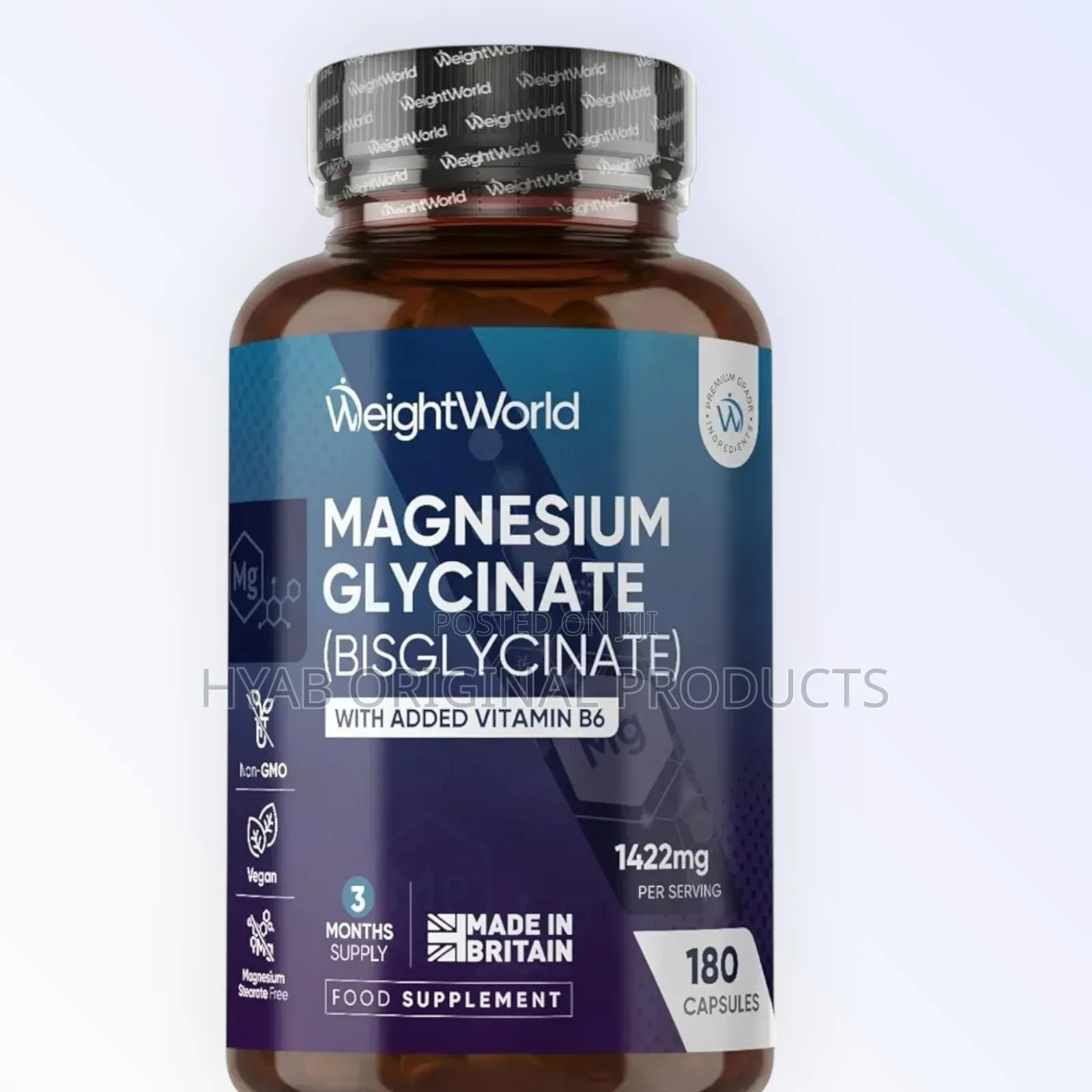 Magnesium Glycinate With B6 , 180 Tablets