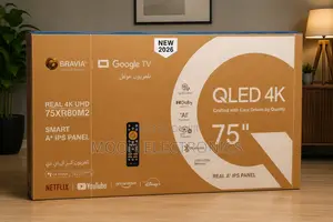 Bravia 75 inches Qled Smart Google Tv (2026 Model) – Moon Electronics