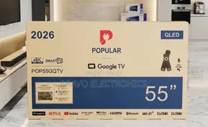 Popular 55” Qled Smart Google Tv – Pop55gqtv (2026 Model)