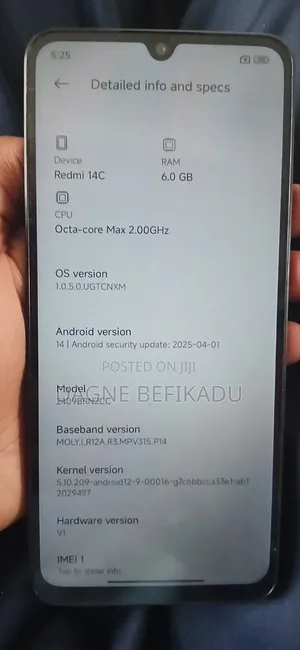 New Xiaomi Redmi 14C 128 GB Black