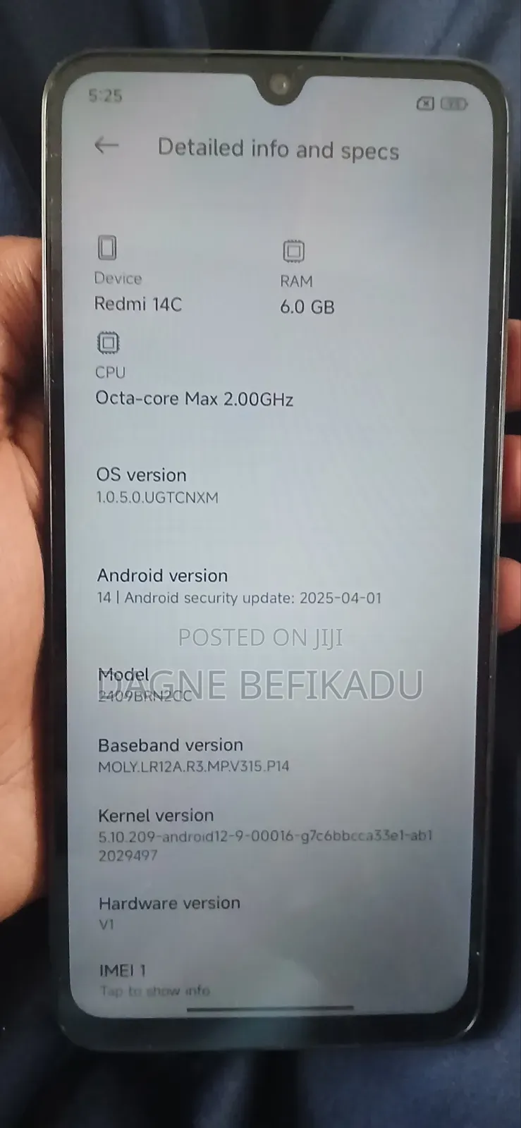 New Xiaomi Redmi 14C 128 GB Black