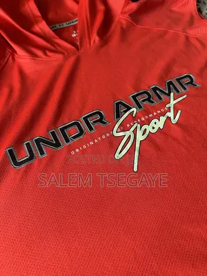 Red Under Armour Men's Ua Mesh Sport Sleeveless Hoodie.
