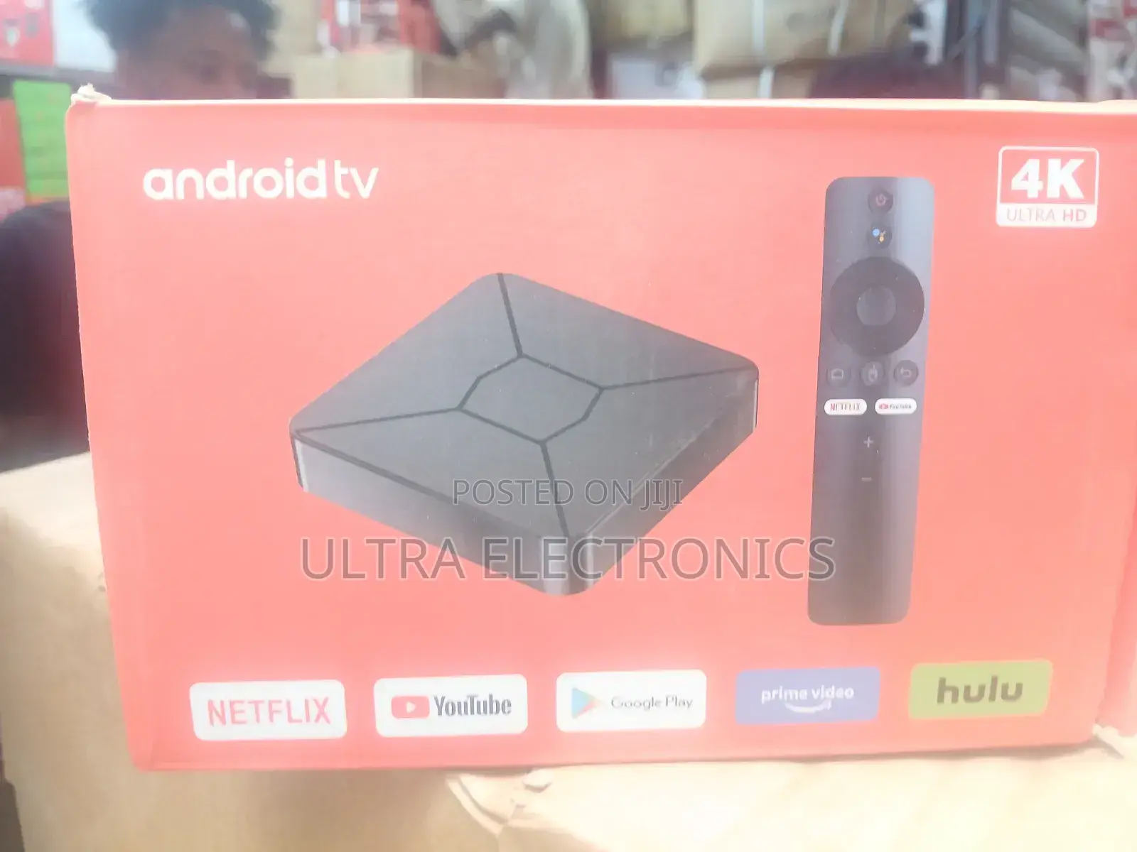 Q5 Android Tv Box With A Voice Remote.Supports Video Resolution