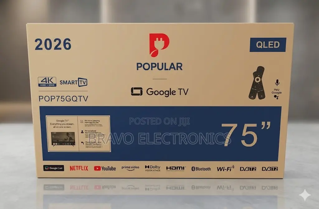Popular 75-inch Qled Smart Tv (Model Pop75gqtv