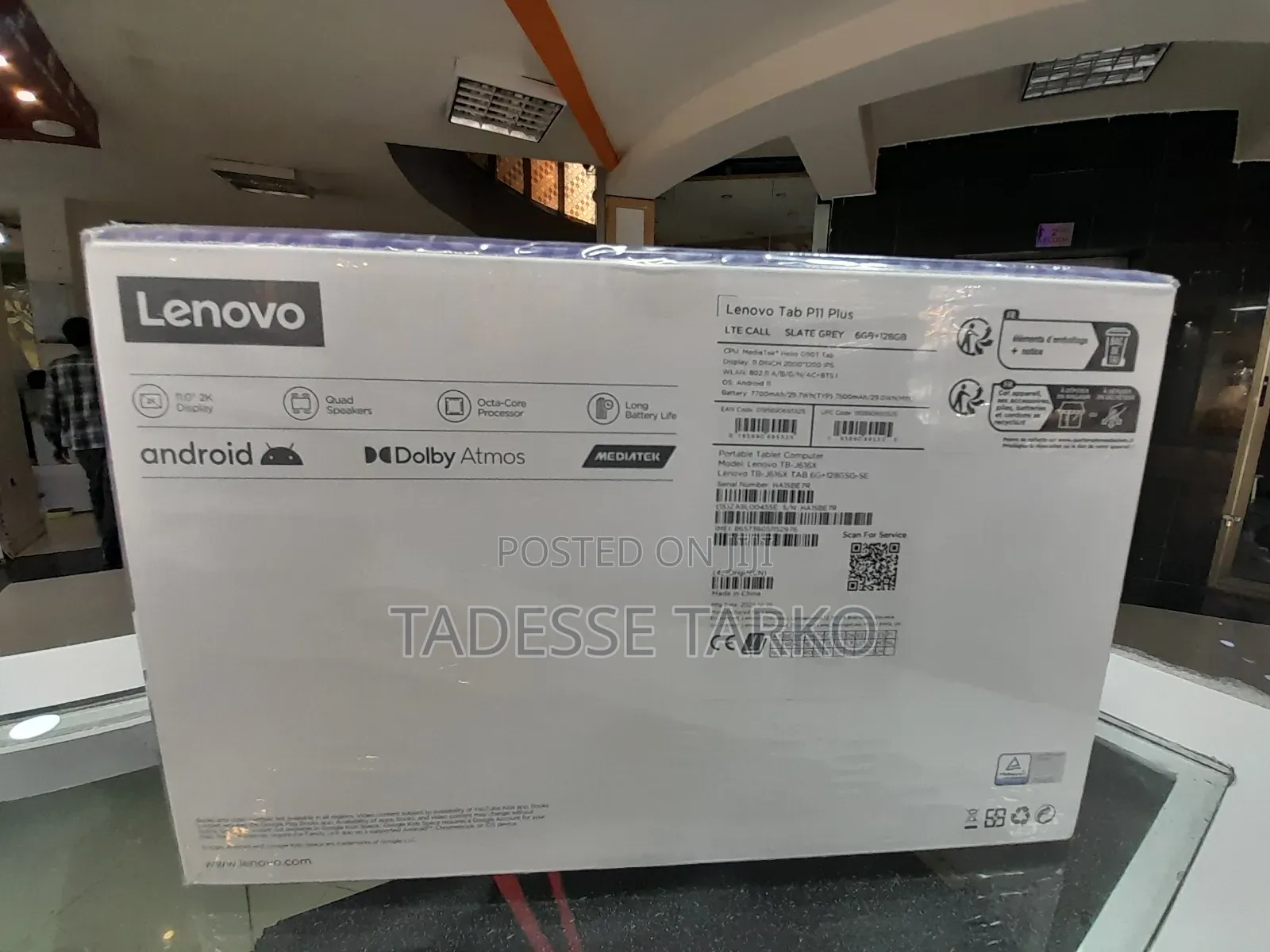 New Lenovo Tab P11 Plus 128 GB Black