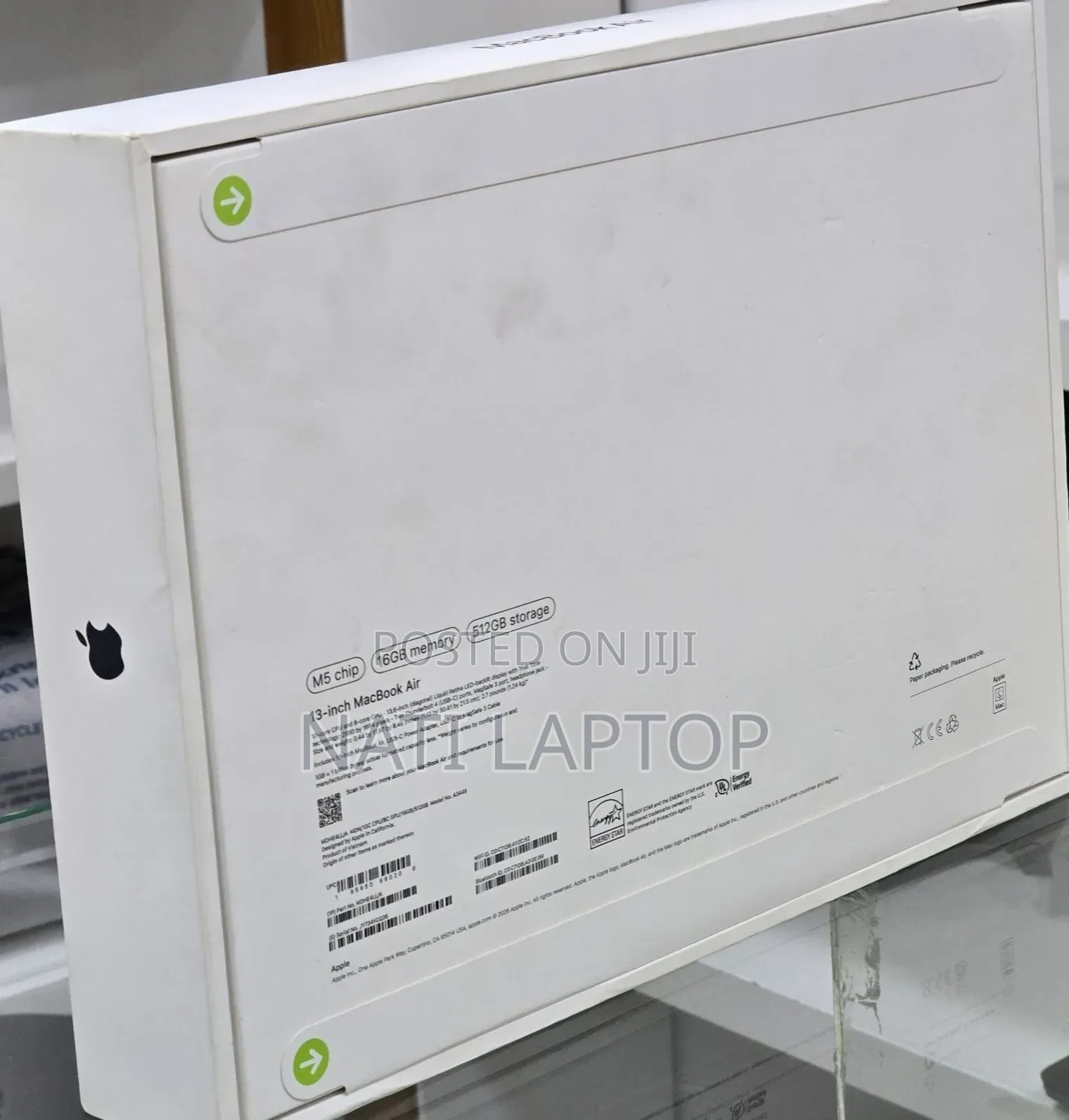 New Laptop Apple MacBook Air 2026 M5 13-inch 16GB Apple M5 SSD 512GB