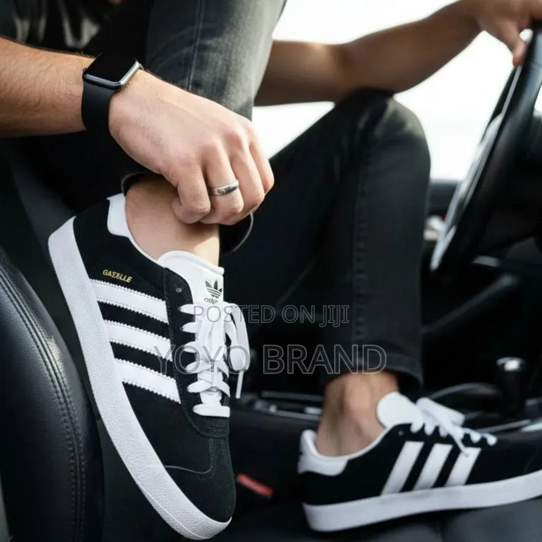 Adidas Gazelle Core Black/Cloud/White Unisex Fashion Shoes