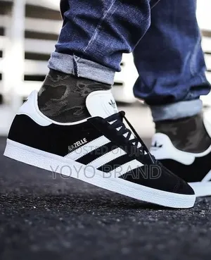 Adidas Gazelle Core Black/Cloud/White Unisex Fashion Shoes