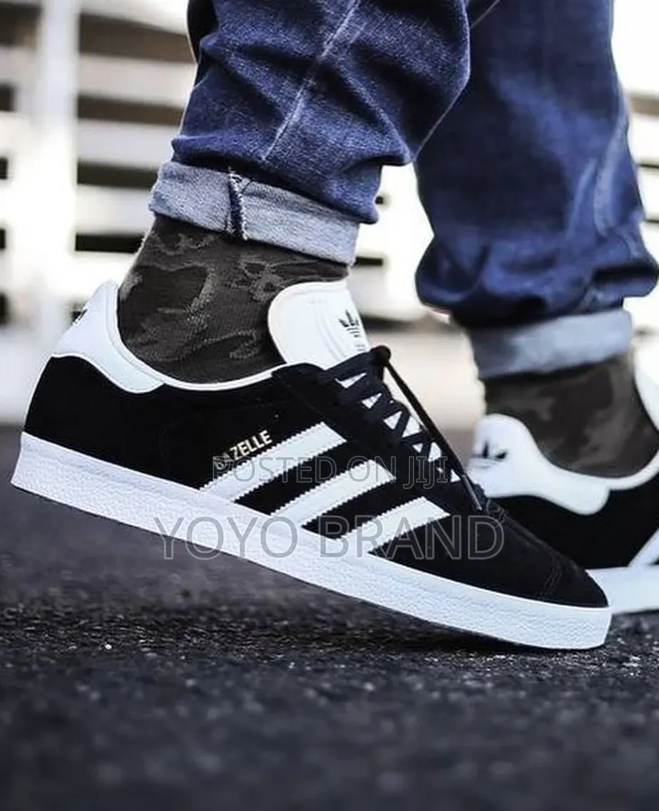Adidas Gazelle Core Black/Cloud/White Unisex Fashion Shoes