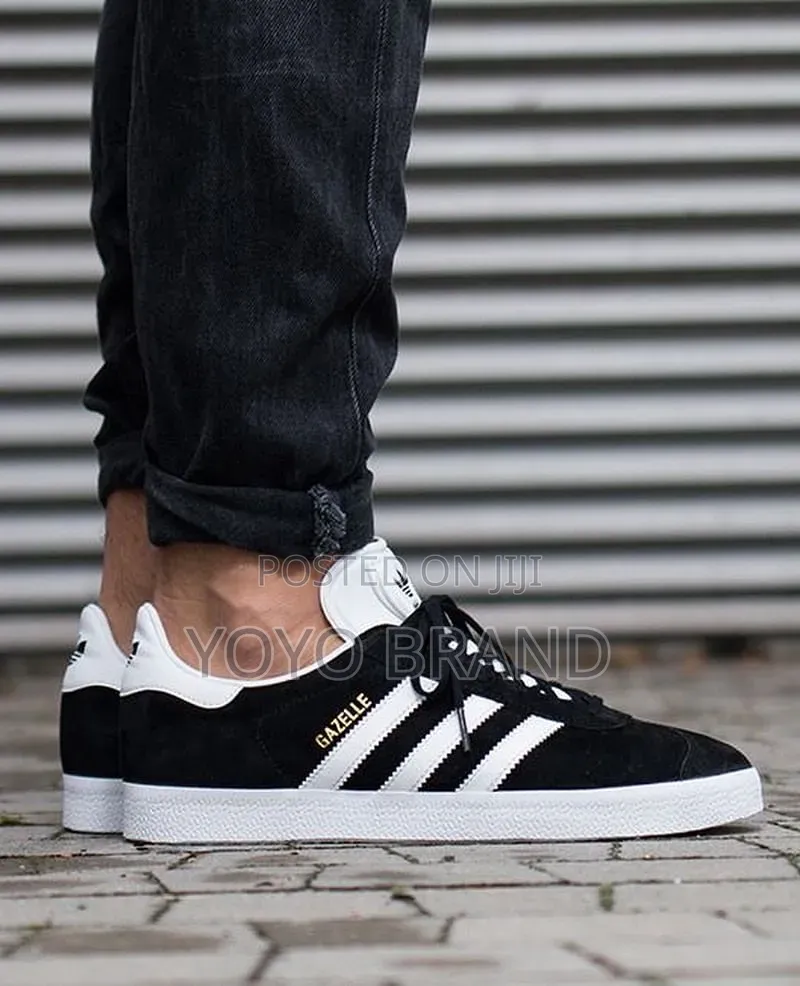 Adidas Gazelle Core Black/Cloud/White Unisex Fashion Shoes