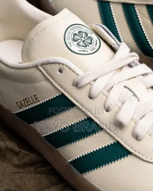 Adidas Gazelle Celtic Fc Cream/Green Unisex Fashion Sneaker