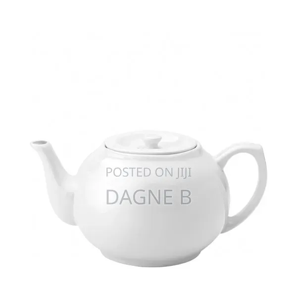 Pure White Porcelain Teapot 120cl / 42.23oz የወተት እና የሻይ መቅጃ