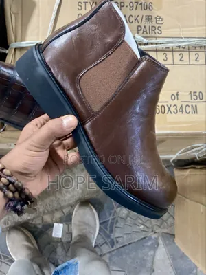 Brown Leather Chelsea Boots