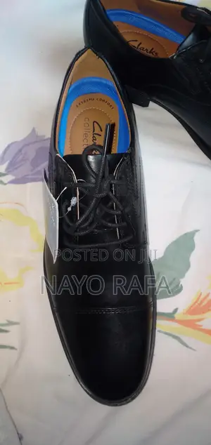 Clarks Collection Men's Cap - Toe Oxford | Black Leather