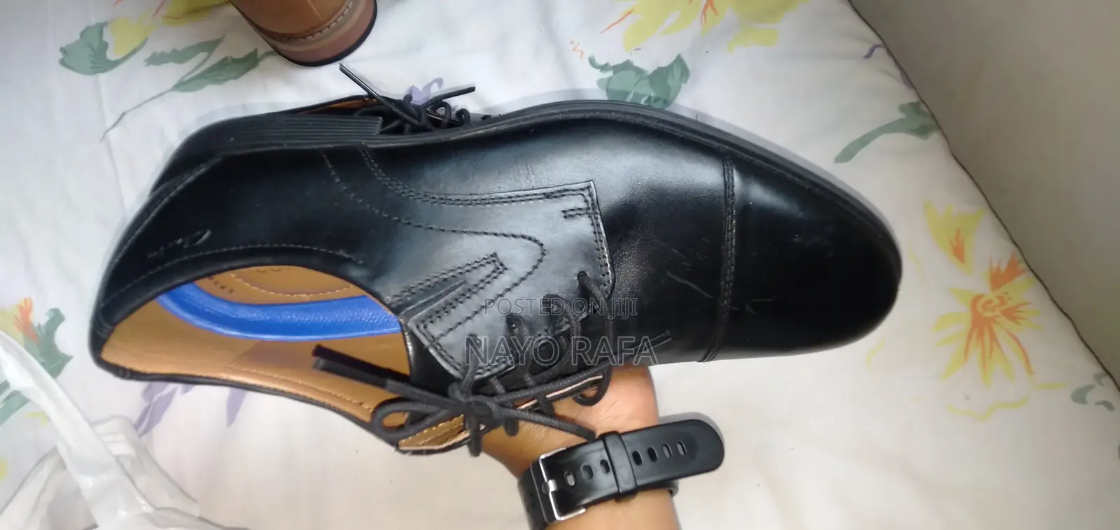 Clarks Collection Men's Cap - Toe Oxford | Black Leather