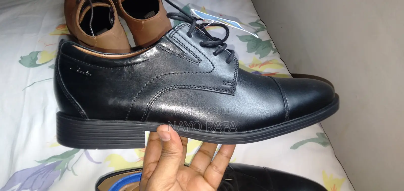 Clarks Collection Men's Cap - Toe Oxford | Black Leather