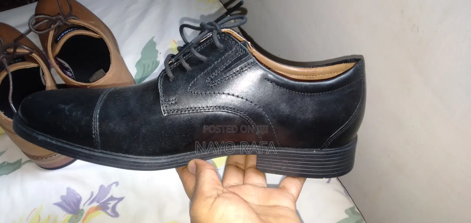 Clarks Collection Men's Cap - Toe Oxford | Black Leather