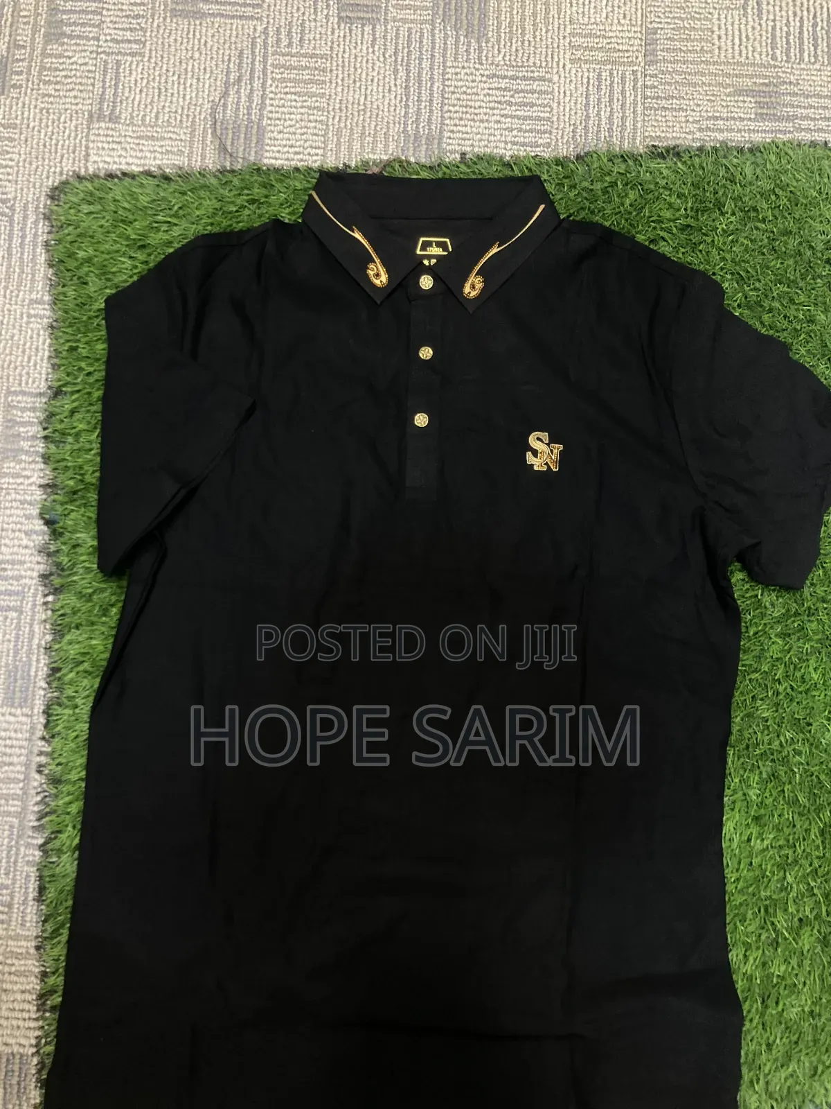Luxury Black Polo Shirt