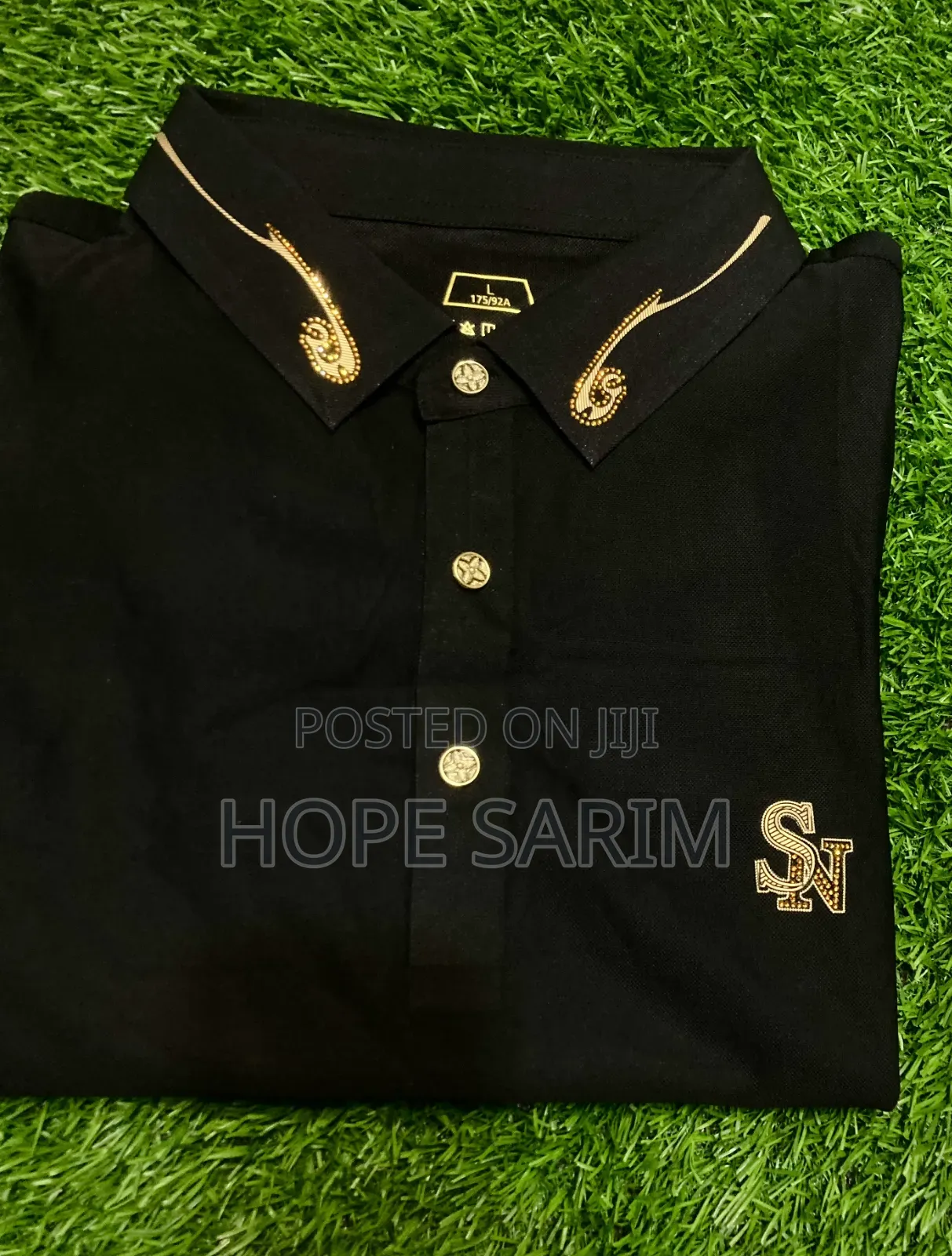Luxury Black Polo Shirt