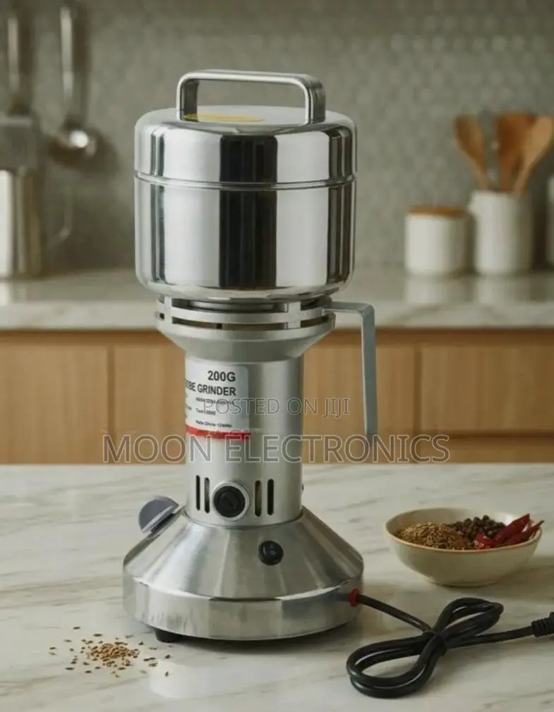 200g Electric Spice Coffee Grinder Stainless Steel High-speed Grinder