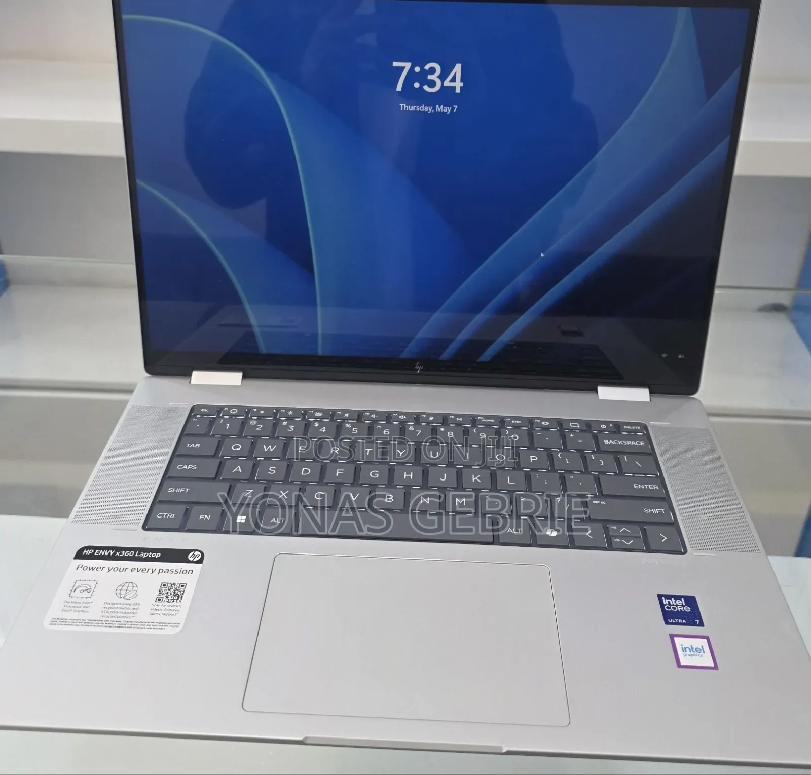 New Laptop HP Envy X360 16GB Intel Core 7 SSD 1T