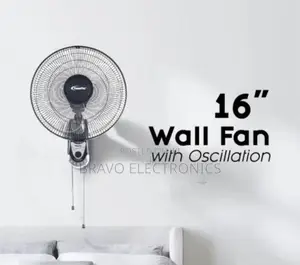 Crown 16" Wall Fan – Powerful Space Saving Cooling