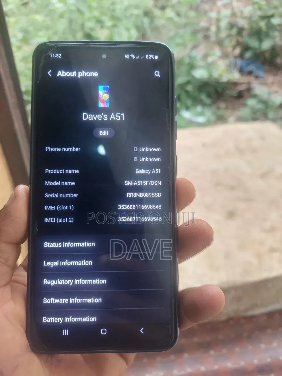 Samsung Galaxy A51 256 GB Blue