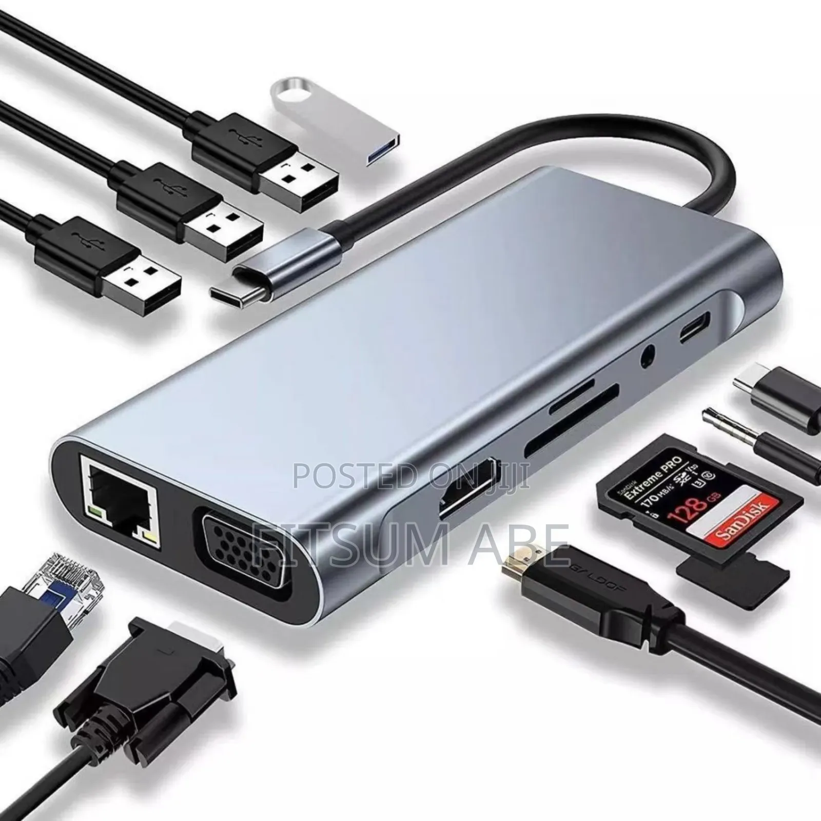 11-in-1 Type C To Hdtv Hub