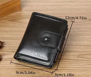 Multifunctional Multi-card Slot Large Capacity Mocha Brown Pu Leather