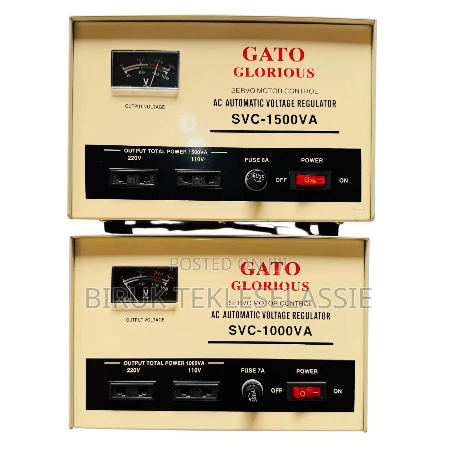 Stablizer Gato Glorious Servo Motor by 1000 and 1500 Va