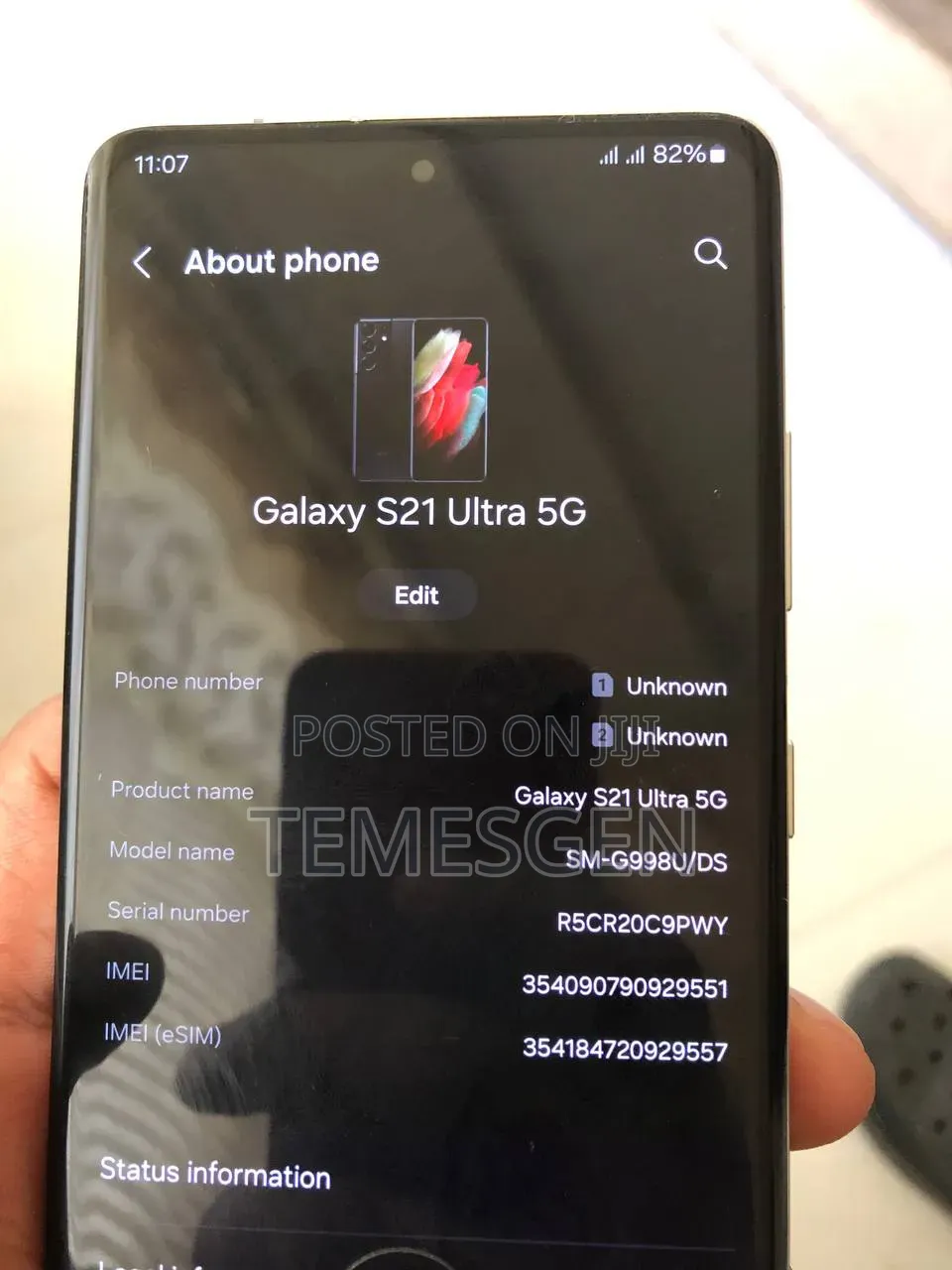 Samsung Galaxy S21 Ultra 5G 256 GB Silver