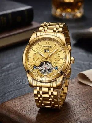 Tevise T9005f Automatic Mechanical Watch in Gold