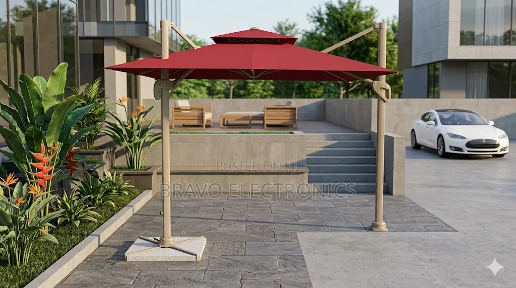 Garden Umbrella 3×3 – 360° Rotation | Waterproof | Best Price