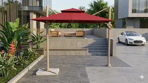 Garden Umbrella 3×3 – 360° Rotation | Waterproof | Best Price