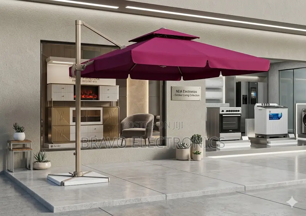 Garden Umbrella 3×3 – Luxury Outdoor Shade | 360° Rotation