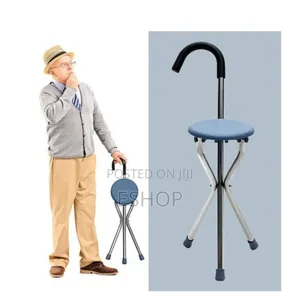 2-in-1 Cane and Stool – The Ultimate Rest-on-the-Go Solution