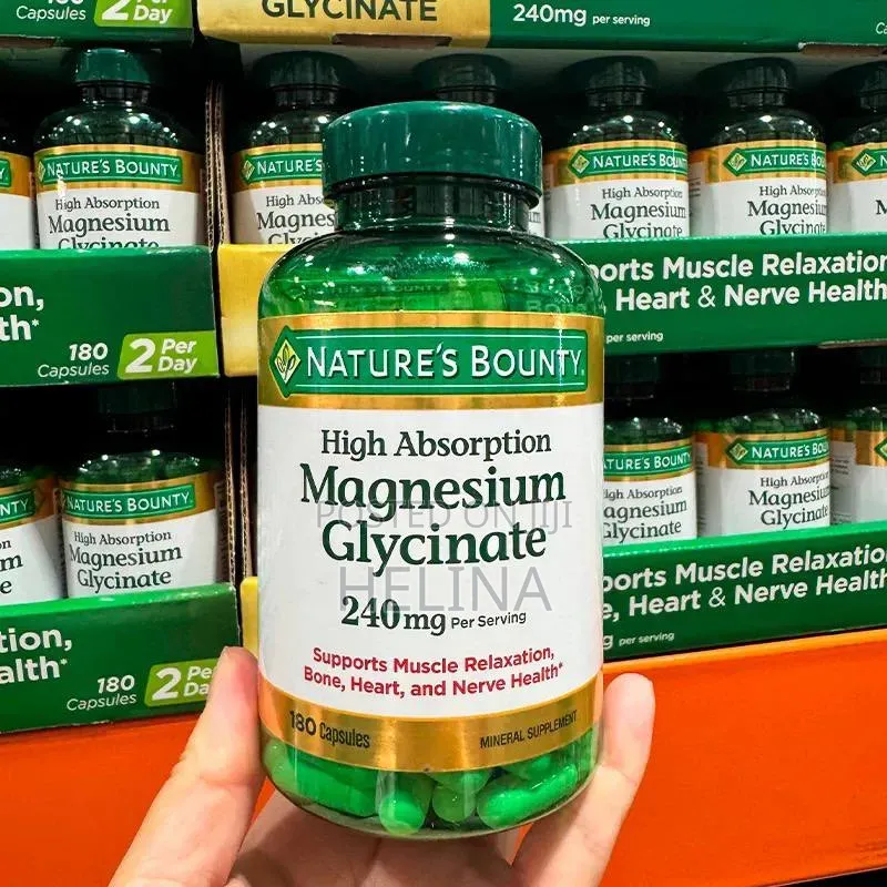 High Absorption Magnesium Glycinate 240mg 180 Capsules From Usa