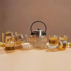Seven Piece Pot Set የሻይ ማፍሊያና መጠጫ