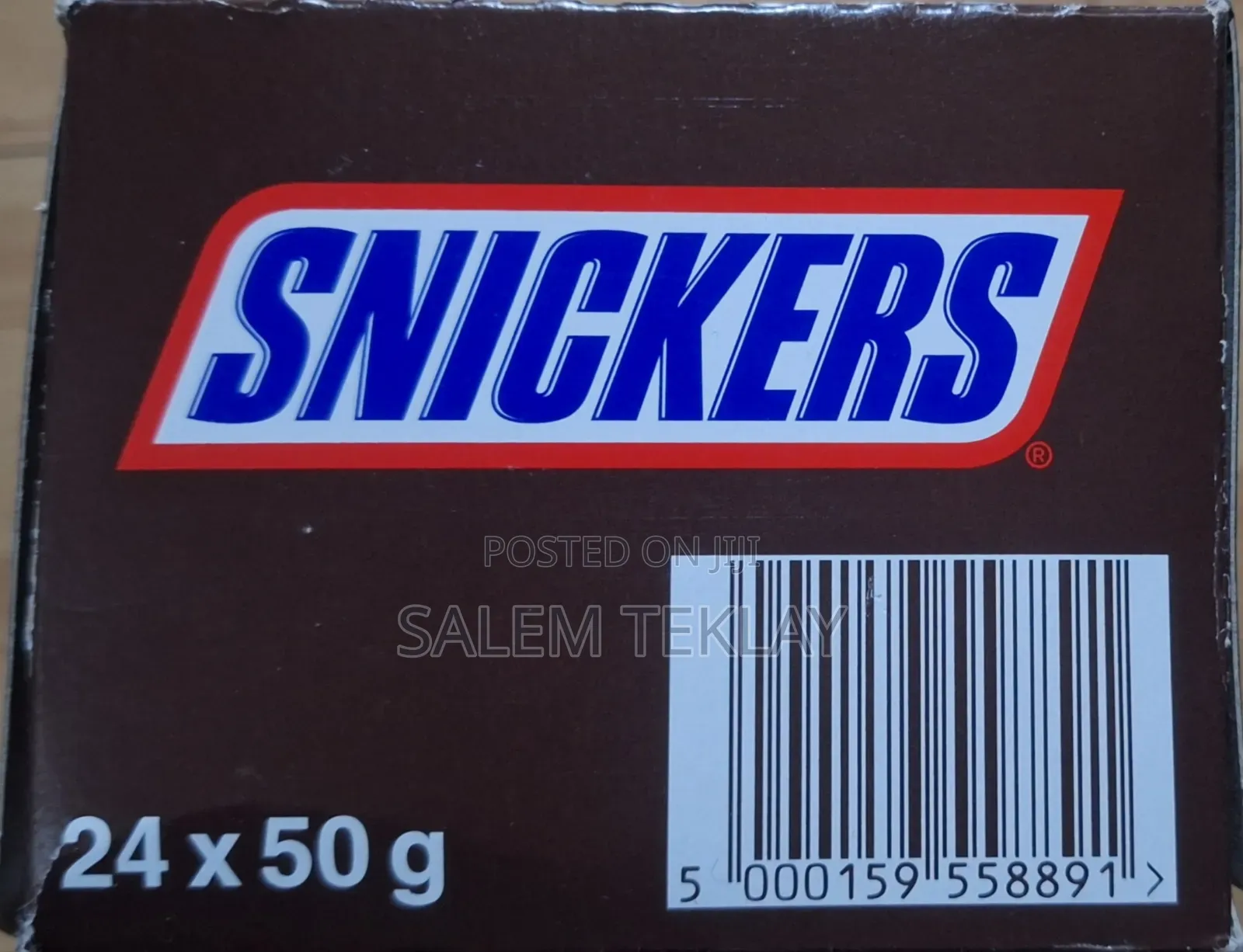 Snickers Original Chocolate Chocolate Bar 24 X 50g