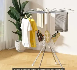 Octopus Folding Clothes Hanger Clothes Drying Rack የልብስ ማድረቂያ የልብስ ማስጫ