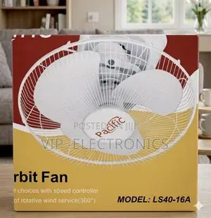 Pacific Orbit Fan Ceiling Fan With Speed Controlle