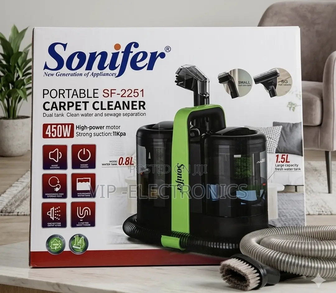 Sonifer Portable Carpet Cleaner – 450w High Power Cleaner