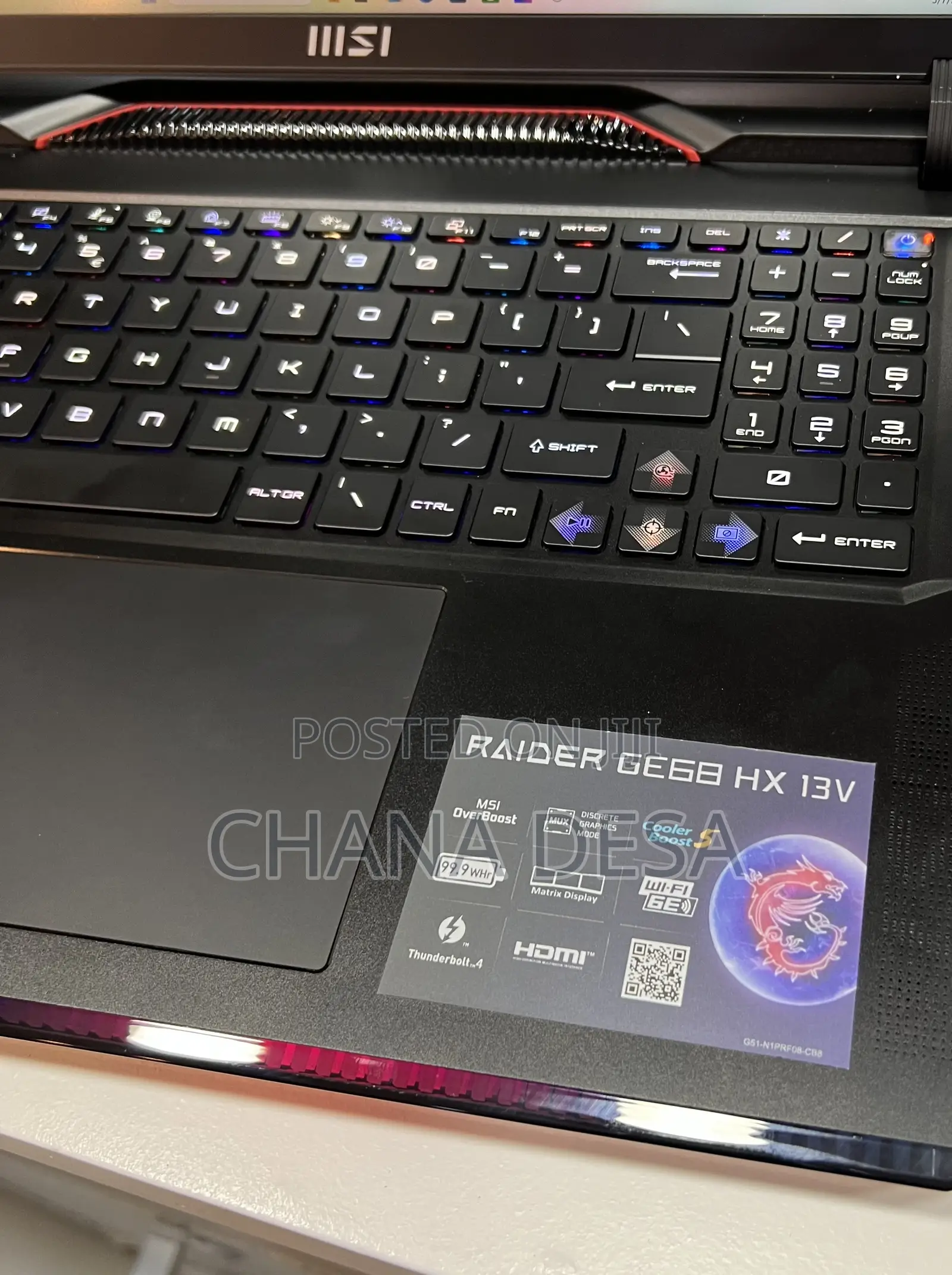 New Laptop MSI 32GB Intel Core i9 SSD 1T