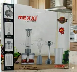 ​Mexxi Collection 4-in-1 Stainless Steel Hand Blender Set (400w)