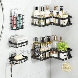 High Quality 5pcs Stainless Steel Organizing Storage Rack